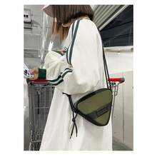 Nova Chegada Triângulo Crossbody Saco Masculino Estilo Coreano Na Moda Leve Pequena Bolsa De Ombro Mini Do Telefone - Verde - Visão 2