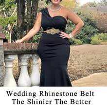 Premium Handmade Crystal Rhinestone Applique, Multi-Color Crystal Glass Diamond Bridal Sash, Hot Melt Diamond Sticker, Wedding Decoration, Bridal Accessories, DIY Craft Supplies