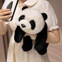 1pc Cute Panda Plush Doll, Soft Stuffed Panda Doll, Panda Pillow Cushion, Children's Birthday Gift - Multicolor - View 13