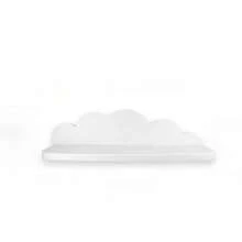 1/2/3pcs White Cloud Shaped Wall Mounted Storage Rack For Kids Room, Space-Saving Wooden Display Shelf For Storing Children's Books And Plush Toys - White - View 6