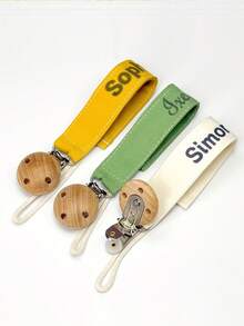 1 Personalized Pacifier Clip Custom Pacifier Clip DIY Custom Name Mouth Clip Mouth Chain - Friend Gift/Comfort Gift/Wooden Chain Gift/Holiday Gift/Birthday Gift/New Year Gift, First Gift, Super Cute ,Sequines Colorful,Cute,Adorable,Funny,Kawaii Custom,Personalized,Unique,Customized Ideal Gifts For Him,Ideal Gifts For Her Her,Boyfriend,Girlfriend,Family,Friends