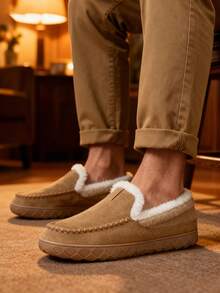 Pantofole da uomo in mocassino, loafer invernali, stivali da interno da uomo, scarpe da casa invernali calde, scarpe sportive slip-on confortevoli, taglie grandi fino alla 50