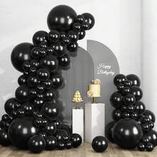Set de 60/90 de baloane din latex aurii și negre, cu paiete multicolore (material folie), potrivite pentru decorare / petreceri pentru copii / aranjamente de nuntă. Acest set este conceput pentru asortarea DIY a baloanelor, aplicabil pentru nunți, petreceri de ziua de naștere, Ziua Îndrăgostiților, Anul Nou, aniversări, petreceri de dezvăluire a sexului, decorațiuni de Crăciun, evenimente cu tematică de fermă, arcade de baloane, recuzită pentru fotografii în aer liber și diverse scenarii de decorare a petrecerilor. - Negru 60 buc - 5 in - Vizualizare 5