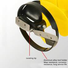 28*6in Broca De Taladro Para Plantar Jardín Pesca En Hielo Barrena para Hielo, Broca Eléctrica para Pesca en Hielo con Dispositivo Flotante, 6 Pulgadas de Diámetro y 28 Pulgadas de Longitud - Amarillo - Ver 4