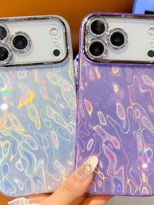 両面コーティングされた IMD は、Apple 17promax 携帯電話ケース iPhone16E 高度な錫箔パターン落下防止クロスボーダーに適しています。 - [リンクル]スターライトシルバー - チェックする 4