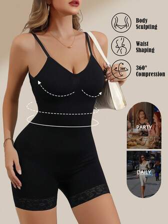 2 件女士无缝塑身衣，全身塑身腰部训练器