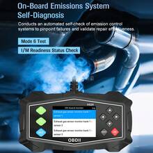 故障码清除电池测试仪发动机系统检查OBD II扫描仪V529汽车OBD2诊断工具代码读取器 - 黑色 - 查看 10