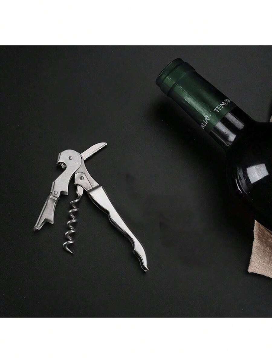 1 Stück Mehrzweck-Flaschenöffner, tragbarer Korkenzieher in Seepferdchen-Form, geeignet für Wein, Bier, Champagner, ideal für Zuhause, Bar, Partyfeier