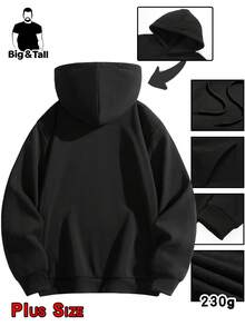 Größe hoch dünner Samt Herbst/Winter Herren Hoodie 2025 Herbst/Winter Neue Loose Hoodie Top Kleidung Größe hoch, für tägliche Lässig und Treffen