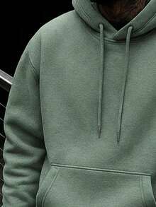 Men's Loungewear 1pc Men's Solid Color Long Sleeve Hooded Sweatshirt, Suitable For Casual Everyday Wear And Gift For Friends, Autumn/WinterLoose And Comfortable - 灰色 - 查看 10