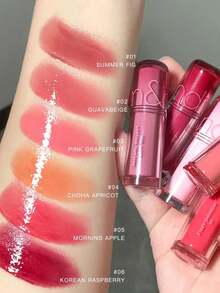 Rom&nd Romand 持久水润唇釉迷你装，水润亮泽质地，补水滋养，轻盈舒适，持久显色，迷你尺寸，非常适合试用和旅行，是送给朋友的理想礼物，韩国化妆品 - 02 GUAVA BEIGE - 查看 3