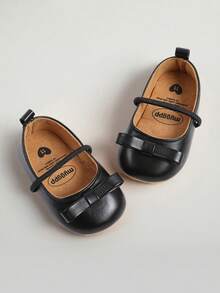 婴儿女童玛丽珍鞋防滑橡胶底芭蕾舞鞋公主裙婚鞋新生儿婴儿鞋学步鞋