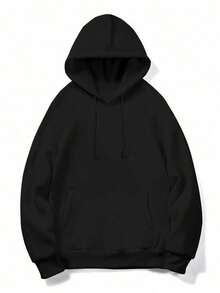 Hoodie Black It Is What It Is Print Casual Streetwear Sweatshirt For Men And Women Everyday Wear - Black - View 5