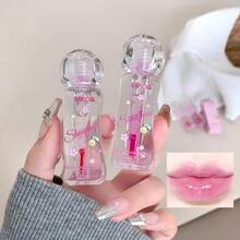 SHAQINUO Aceite labial de miel con cambio de color, fácil de aplicar, hidratante, pigmentado, crea labios naturales con efecto de cristal, hidratados y voluminosos - Aceite labial hidratante de miel - Ver 12