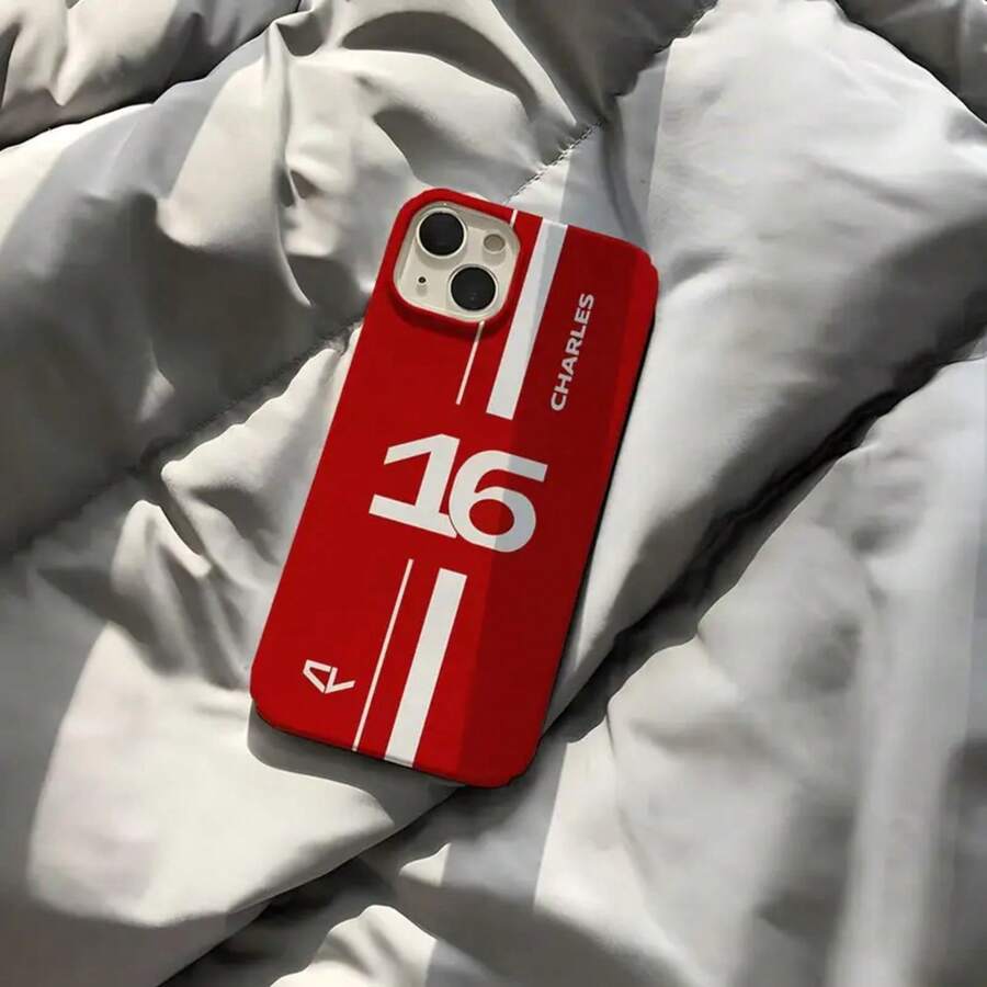 MNSO - Funda para teléfono Charles Leclerc 16 Phone161514131211ProMax11MN202516Plus Cubierta de película HD brillante 17air - z8 - Ver 1