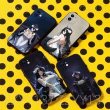 O-Overlord Albedo Phone Case Cover Compatible With  17, 16, 15, 14, 13, 12, 11, Pro, Max, Plus, Air, X, XS, XR, SE, 8, 7, Mini, Soft Black Funda, Cover Compatible With  17 Case,  17 Pro Case,  17 Pro Max Case - Z7 - Xem 1