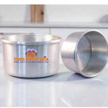 Moldes Redondos De Aluminio Resistente De 12cm De Diametro , Set De 5 Piezas.  Ideales Para Panes, Roles, Pasteles Minis y Repostería Para Toda Ocasión - Plateado - Ver 4