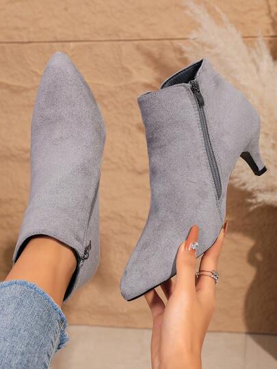 Fall/Winter Women's Fishnet Ankle Strap High Heels, Transparent Pumps With Hollow Out Heels, An Ideal Choice For Elegant Weddings And Sexy Parties, A Pair Of White Sandals Ideal With Black Dress,Match With Corset,Kitten Heel Boots