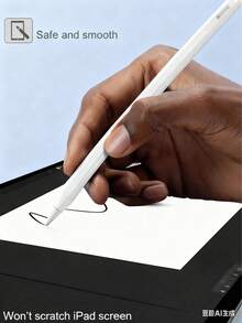 升级版 6 支装 Apple Pencil 笔尖替换装，带透明收纳盒，不易磨损，笔尖纤细精准，金属材质，兼容 Apple Pencil 第一代/第二代/USB-C/iPad Pro Pencil