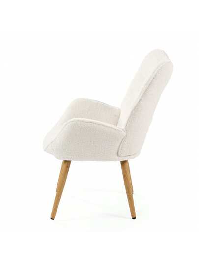 Meubles Cosy Set Of Teddy Fabric Dining Chair, Com table, Beige, Moderne Easy Assembly, Home Room, 72 62 91.5 Cm view 7