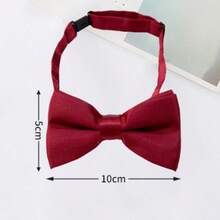 1pc Men's Business/Commute Herringbone Fabric Bow Tie