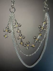 交叉裤链、钱包链、复古链、双层链、嘻哈朋克风、牛仔裤链、口袋链、男士钥匙链