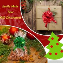 Jefyghe 6 PCS Large Pull Bows 6 Inch Gold Bows For Gift Wrapping Wedding Basket Decorated Birthday Party Gift Boxes And Flower Decorations