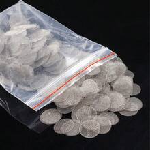 500个/包 不锈钢烟斗滤网，金属烟斗滤网，烟斗过滤器 - 銀色 - 查看 5