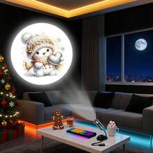 1 pièce Mini projecteur USB flocon de neige/Père Noël avec lumière LED, convient pour l'éclairage d'ambiance de la maison, la décoration de la pièce, les cadeaux muraux, l'éclairage des fêtes, la décoration de Halloween et de Noël. Décoration de Noël, décoration de sapin de Noël, cadeaux, décoration de Thanksgiving, mariage, décoration d'intérieur, décoration d'automne, décoration d'anniversaire, fournitures de fête, décoration intérieure et extérieure, décoration de festival, décoration d'Halloween, décoration murale, ornements d'Halloween - Noir - Voir 24