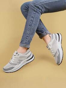 Women Casual Shoes - 灰色 - 查看 6