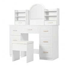 Vanities & Vanity Benches - White + Particle Board-1 - View 8