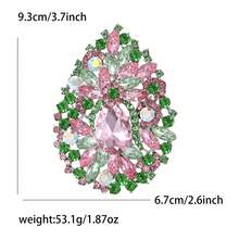 1 PC Pink-Green Bohemian-Style Brooch - An Exquisite And Versatile Pin For Women's Clothing. Suitable For Dresses, Shirts And Knitwear, Perfect For Going Out, Dates And Commutes, Charming And Unique. - 1 - 查看 6