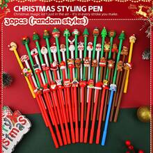 30支/15支/4支卡通中性笔万圣节礼物学生学校奖品书写工具水性笔可爱造型签名笔(款式随机) - 黑色 - 查看 16