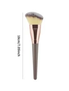 1/2 专业化妆刷套装，高级合成粉底刷混合散粉锥歌舞伎粉底化妆刷化妆品涂抹器 - 彩色 - 查看 3