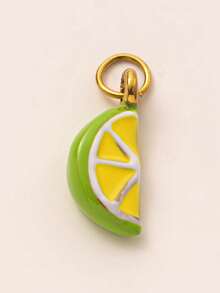 1PC Stainless Steel DIY Fashionable Daily Fruit Series Pendant Necklace, Vacuum Electroplated 18K Gold In The Furnace For Color Retention