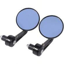 Espejos laterales para motocicleta, 2 paquetes de/8 pulgadas, redondos, impermeables, universales, para manubrio de motocicleta, espejos retrovisores - 1 - Ver 8