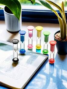 6个彩色计时器 - 非电动，多功能游戏计时器，计时范围30秒至10分钟，适用于游泳池和教室等环境中的趣味学习和游戏 - 非常适合儿童和成人 - 彩色 - 查看 2