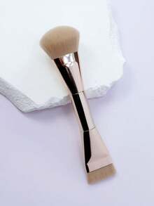 1 Peça Pincel de Base Dupla, Pincel de Base Angulado Multifuncional, Pincel de Base Fino e Plano, 100% Material, Ferramenta de Maquiagem Essencial para Mulheres, Pincel de Base, Pincel Corretivo, Pincel Blush, Pincel Contorno, Pincel Blush, Pincel Bronzer, Pincel Pó, Pincel de Base, Pincel Blush