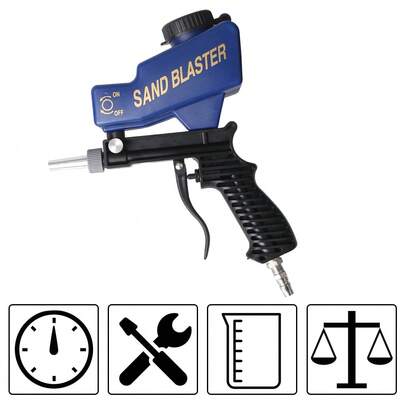 مجموعة مدفع نفخي للتفجير الرملي، مجموعة التفجير الرملي النفخي، آلة تفجير قابلة للضبط، جهاز تفجير الصدأ، مسدس تفجير رملي بالجاذبية