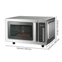 Countertop Microwave Oven, 0.9 Cu Ft, 1000W Digital Stainless Steel Microwave Oven With Touchscreen, 10 Cooking Presets, 5 Power Levels, Multi-Lock Door & Easy Clean Interior For Commercial Use - US A Type Plug(110-127V) - View 10