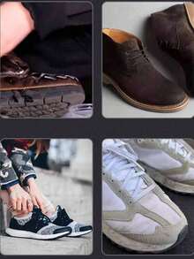 1pc Portable Suede Shoe Cleaner, No Water Needed, Easy To Carry, Suitable For Cleaning Velvet, Leather, Sneakers And White Shoes, Dry Cleaning Stain Remover, Travel-Friendly Shoe Care Eraser, Non-Abrasive Material, Great For Sneakerheads