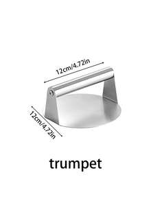 1个汉堡压模，圆形汉堡压模，馅饼压模，方形汉堡压模，烧烤压模，肉馅饼压模，手动肉类压模，带不锈钢手柄的汉堡压碎器，不锈钢汉堡压碎器 - 彩色 - 查看 14