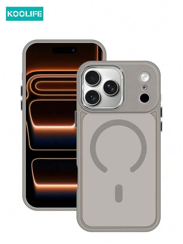 KOOLIFE KOOLIFE 1pc Apple 17 Electroplated Soft-Feel Matte Magnetic Adsorption Case, With Magnetic Wireless Charging, Anti-Slip Anti-Drop, Soft-Feel Matte, Raised Camera Lens, Ultra-Thin Hard Shell, PC+TPU, Compatible With IPhone 17 ProMax/17/17 Pro/17 Air/16/16 Pro/16 Plus/16 ProMax/11/11 Pro/11 ProMax/12/12 Pro/12 ProMax/13/13 Pro/13 ProMax/14/14 Plus/14 Pro/14 ProMax/15/15 Pro/15 Plus/15 ProMax, S25 Ultra/24 Plus/23/22