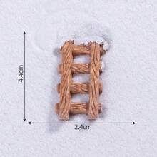 10pcs Mini Christmas Craft Resin Christmas Snowman Christmas Fruit Christmas Tree Jingle Christmas Gift Bag Decoration Set. (Random Category - Multicolor - View 5