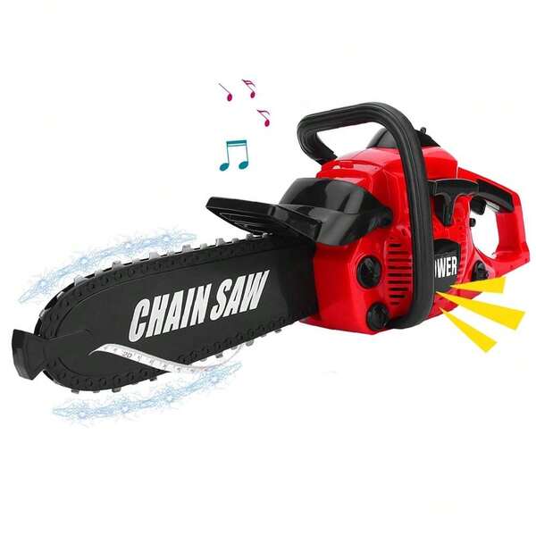 Bakaji Motosega Giocattolo per Bambini Funzionante Elettrosega con Catena Girevole e Suoni Realistici Curata in Ogni Dettaglio a Batteria Dimensione 39 x 11 x 16 cm