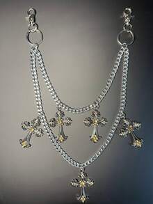 交叉裤链、钱包链、复古链、双层链、嘻哈朋克风、牛仔裤链、口袋链、男士钥匙链