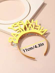 5pcs/1pc Non-Woven Christmas & New Year 2026 Party Headband, Photo Prop - Multicolor - View 3