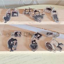 Llavero acrílico de Kaiju No. 8, figura de monstruo de dibujos animados linda, llavero con broche en forma de D para mochila, accesorio de anime coleccionable y divertido, regalo perfecto para fans