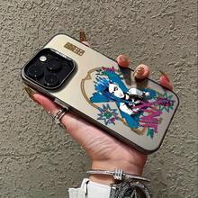 Funda de teléfono del personaje de juego popular Jinx compatible con 16 15 14 13 12 11 Pro X XR XS 8 Plus, cubierta trasera mate a prueba de golpes 17 17promax - Negro - Ver 4