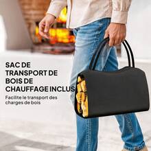 Firewood Racks - สีดำ - ดู 4